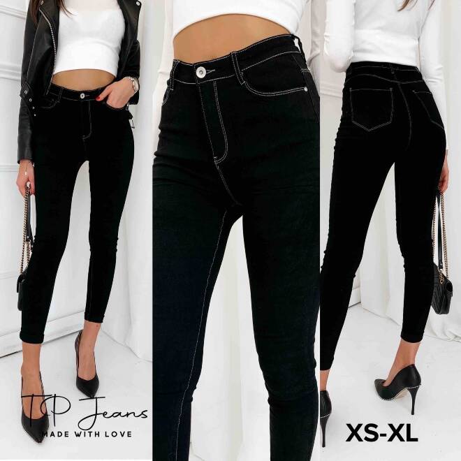 Jeansy damskie Roz XS-XL 1 Kolor Paczka 12 szt