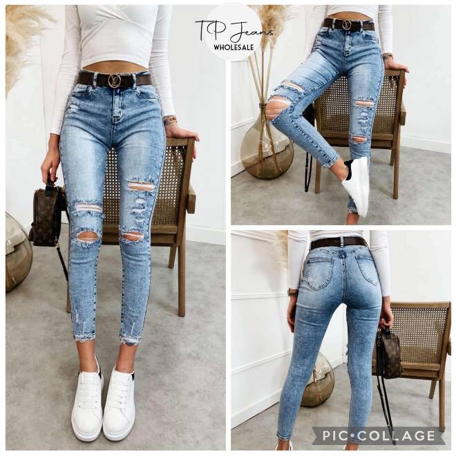 Jeansy damskie Roz Standard, 1 Kolor Paczka 12 szt