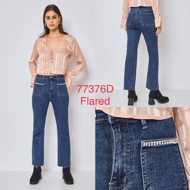 Jeansy damskie Roz Standard 1 Kolor Paczka 12 szt