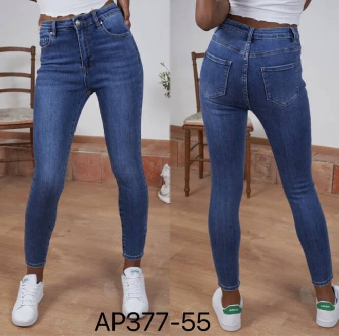 Jeansy damskie Roz Standard, 1 kolor Paczka 10 szt