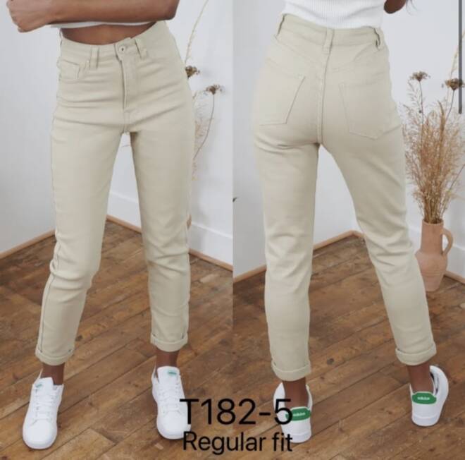Jeansy damskie Roz Standard, 1 kolor Paczka 10 szt