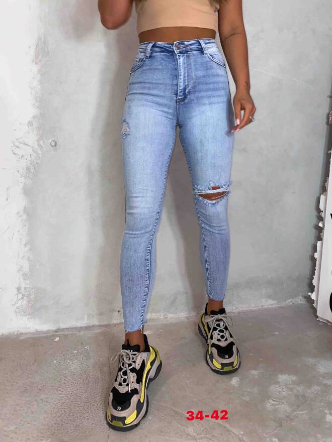 Jeansy damskie Roz 34-42, Mix Kolor Paczka 12 szt
