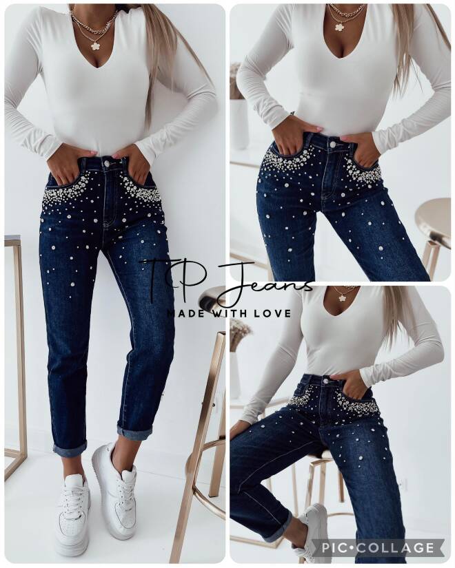 Jeansy damskie Roz Standard, 1 Kolor Paczka 12 szt