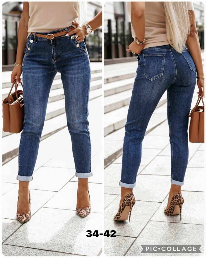 Jeansy damskie Roz 34-42, Mix Kolor Paczka 12 szt