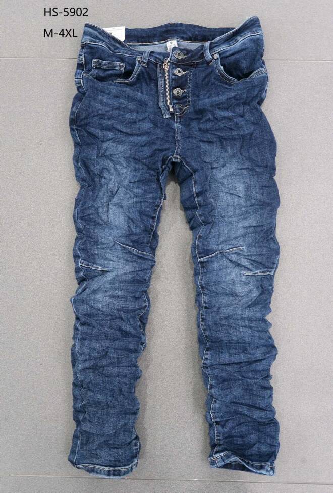 Jeansy damska Roz M-4XL, 1 kolor Paczka 12 szt