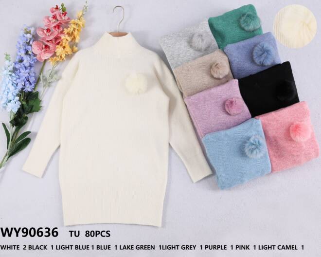Swetry damska (Francja produkt) Roz S/M-M/L Mix kolor, Paszka 10 szt