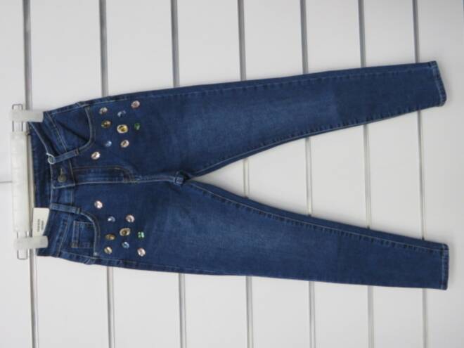 Jeansy Damskie Roz XS-XL, 1 Kolor Paczka 10 szt