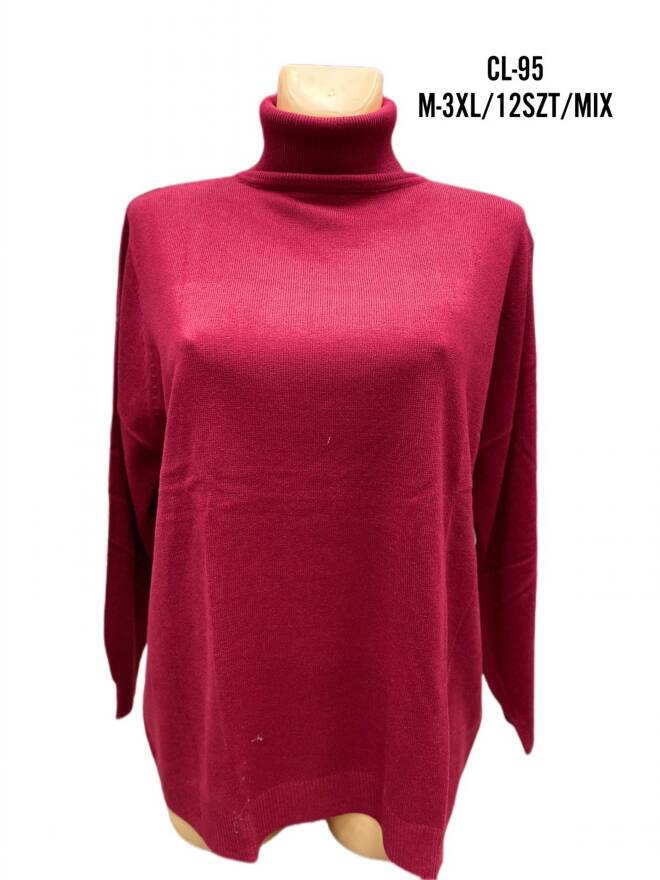 Swetry damskie Roz M-3XL, Mix kolor Paczka 12 szt