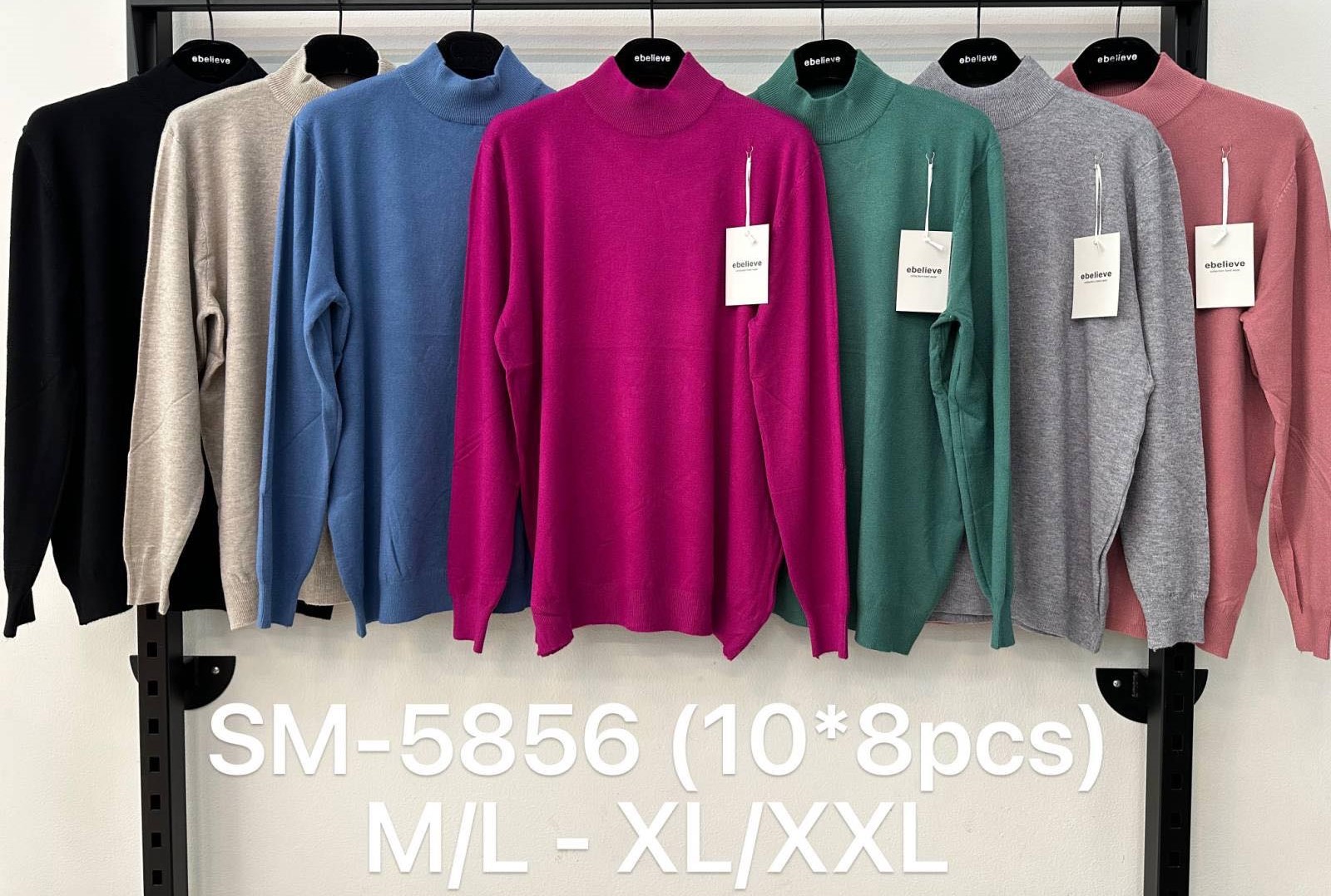Swetry damskie Roz M/L-XL/XXL. Mix kolor Paczka 12szt