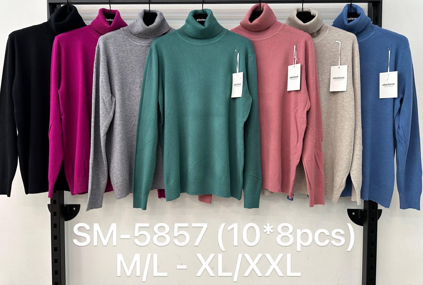 Swetry damskie Roz M/L-XL/XXL. Mix kolor Paczka 8szt