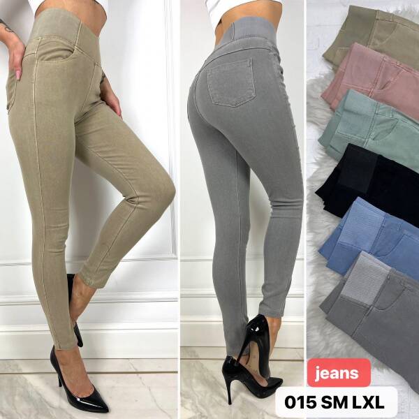 Spodnie damskie  Jeans   Roz S-XL. Paczka 12 szt . Mix  kolor.