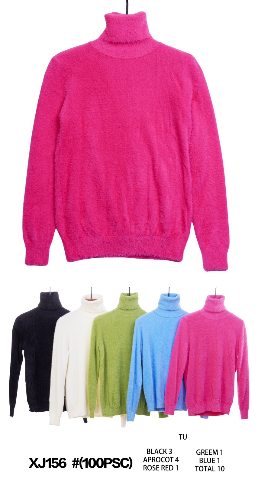 Swetry damska (Francja produkt) Roz Standard  Mix kolor, Paszka 10 szt