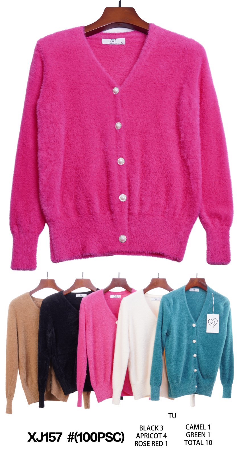 Swetry damska (Francja produkt) Roz Standard  Mix kolor, Paszka 10 szt