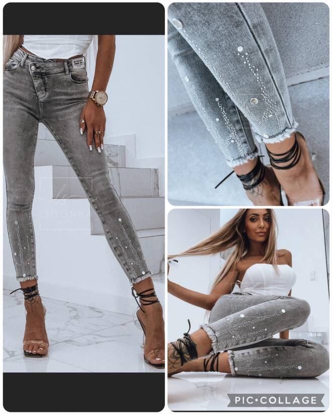 Jeansy damskie Roz Standard, 1 kolor Paczka 10 szt
