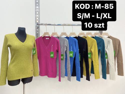  Swetry damskie Roz S/M-L/XL . Mix kolor Paczka 10szt