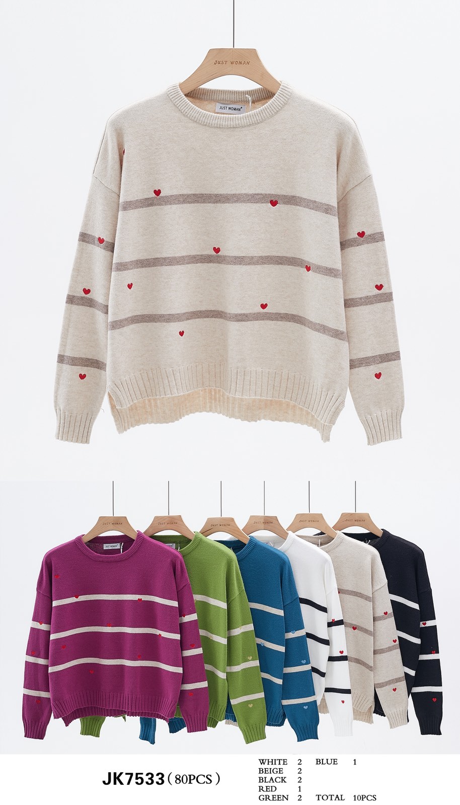 Swetry damska (Włoskie produkt) Roz Standard.mix kolor Paczka 5 szt