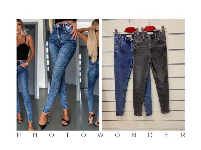 Jeansy damskie Roz Standard, 1 kolor Paczka 10 szt