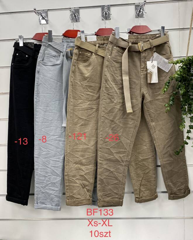 Jeansy Damskie Roz XS-XL, 1 kolor Paczka 10 szt