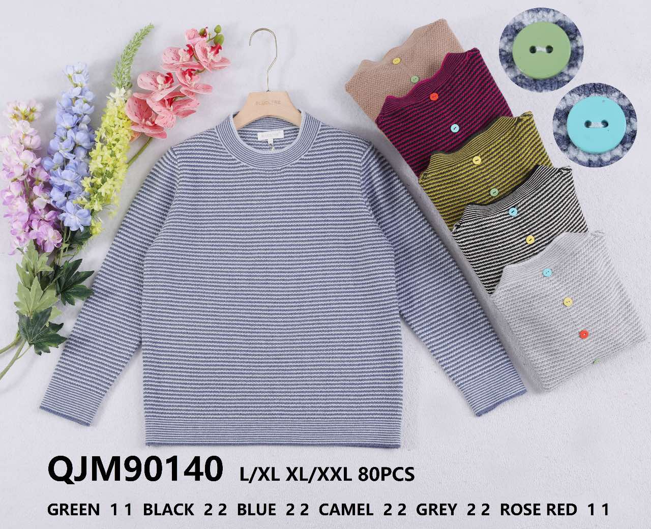 Swetry damska (Francja produkt) Roz M/L.XL/2XL  Mix kolor, Paszka 10 szt