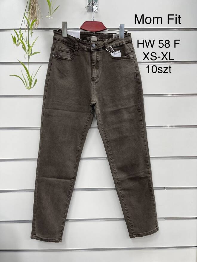 Jeansy Damskie Roz XS-XL, 1 kolor Paczka 10 szt