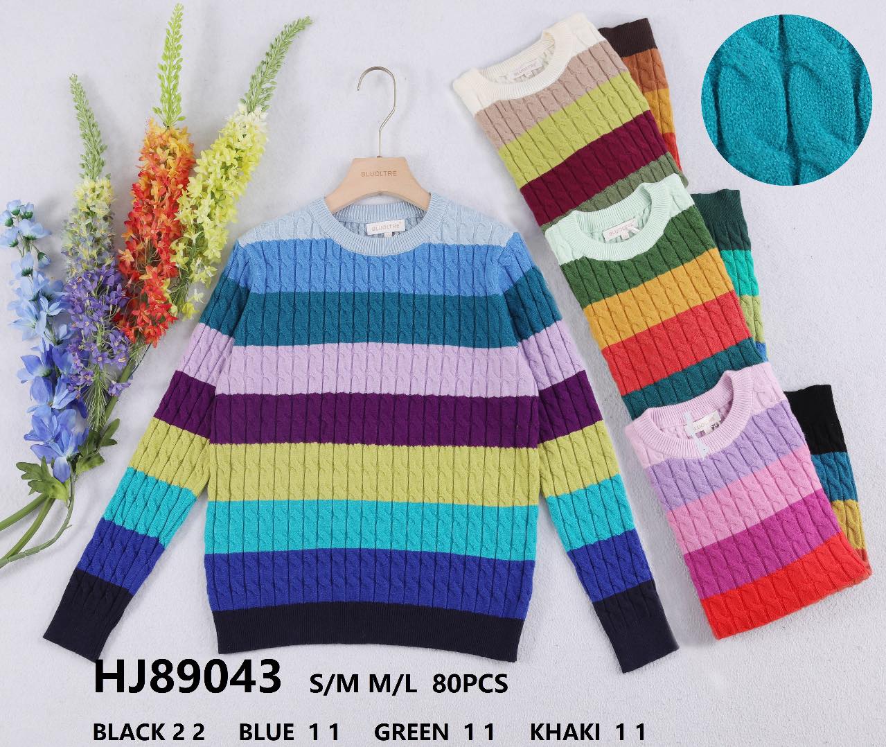 Swetry damska (Francja produkt) Roz S/M.L/XL  Mix kolor, Paszka 10 szt