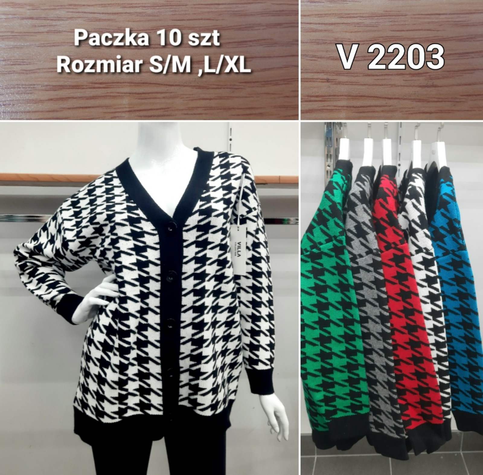 Swetry damskie Roz S/M.L/XL, Mix kolor Paczka 10szt