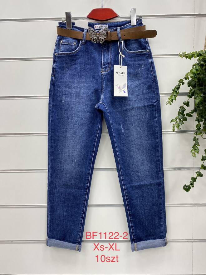 Jeansy Damskie Roz XS-XL, 1 kolor Paczka 10 szt