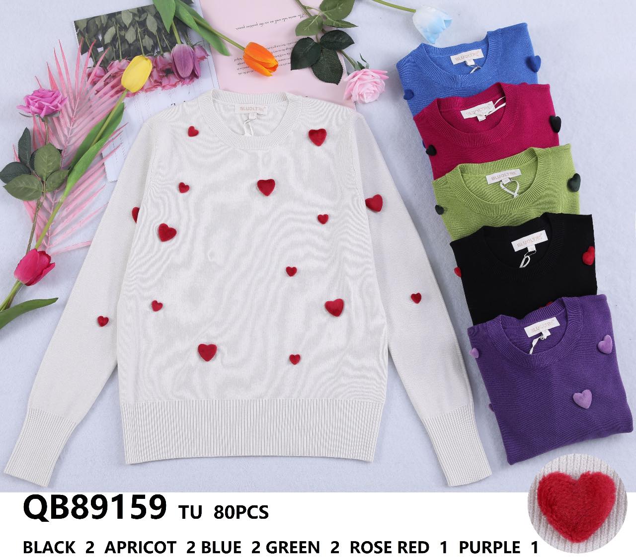 Swetry damska (Francja produkt) Roz Standard. Mix kolor, Paszka 10szt