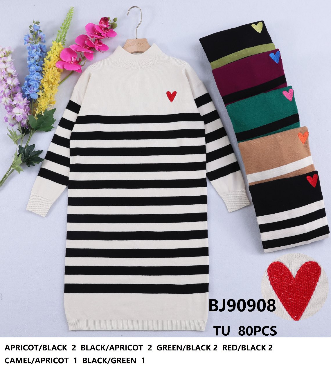 Sukienka damska (Francja produkt) Roz Standard. Mix kolor, Paszka 10szt