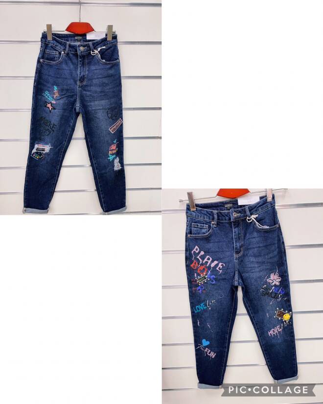 Jeansy damskie Roz Standard, 1 kolor Paczka 10 szt