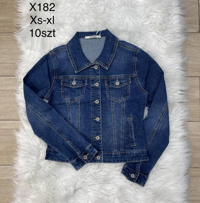 Kurtki damskie jeansy Roz XS-XL, 1 kolor Paczka 10 szt