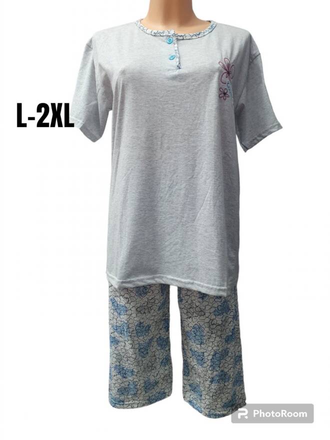 Piżama damska (Turecki produkt ) Roz L-2XL, Mix kolor Paczka 12 szt