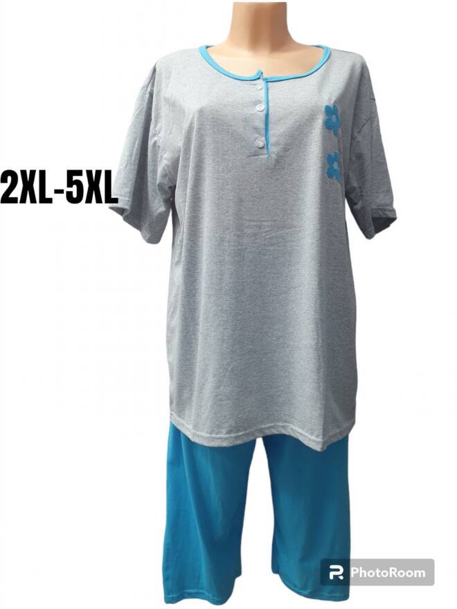 Piżama damska (Turecki produkt ) Roz 2XL-5XL, Mix kolor Paczka 12 szt