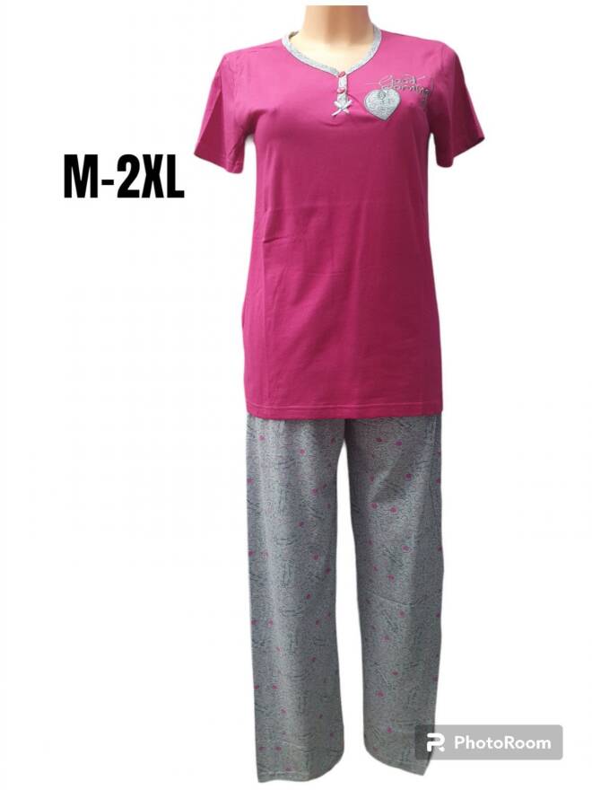 Piżama damska (Turecki produkt ) Roz M-2XL, Mix kolor Paczka 12 szt