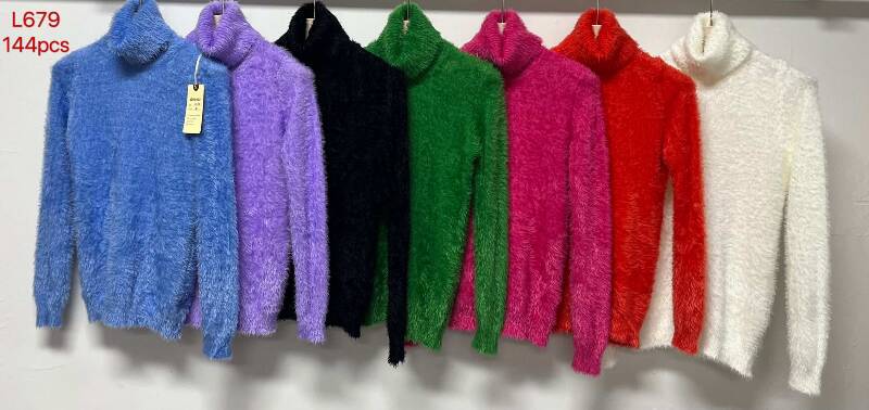 Swetry damskie Roz Standard. Mix kolor Paczka 12szt