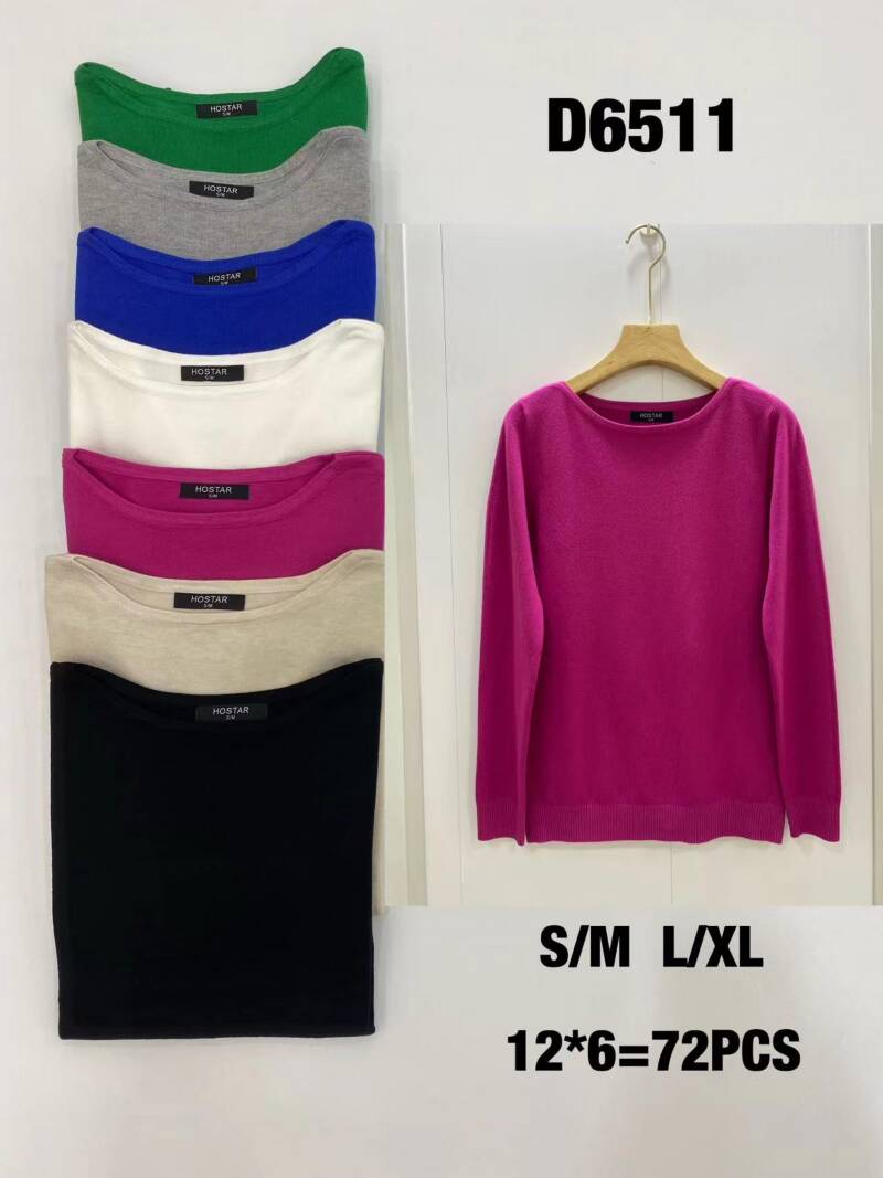 Swetry damskie Roz S/M.L/XL . Mix kolor Paczka 12szt