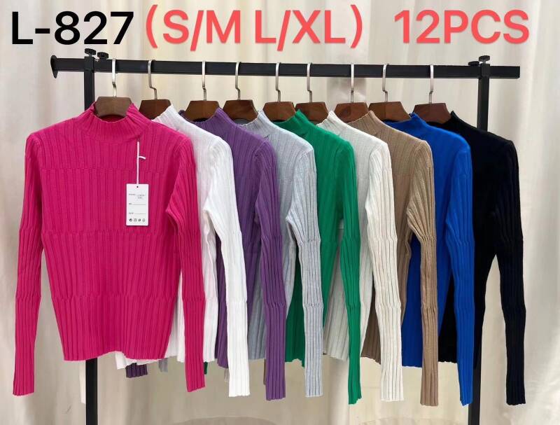 Swetry damskie Roz S/M.L/XL. Mix kolor Paczka 12szt