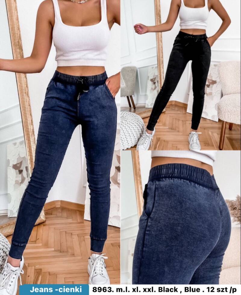 Spodnie  jeans  damska .Roz M/L.XL/2XL. Mix  Kolor. Paszka 12szt.