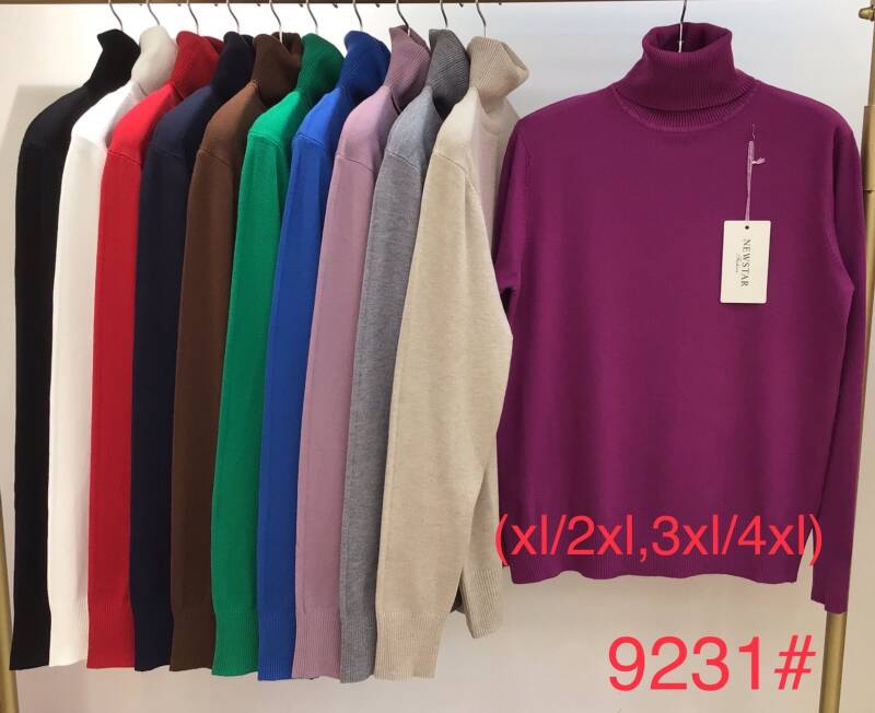 Swetry  Damska  Roz XL/2XL.3XL/4XL . mix  kolor Paczka 12szt