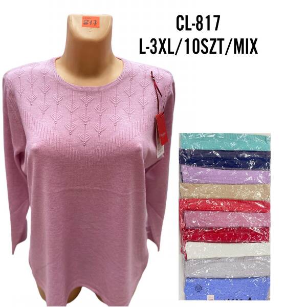 Swetry damskie Roz L-3XL. Mix kolor .Paczka 10szt