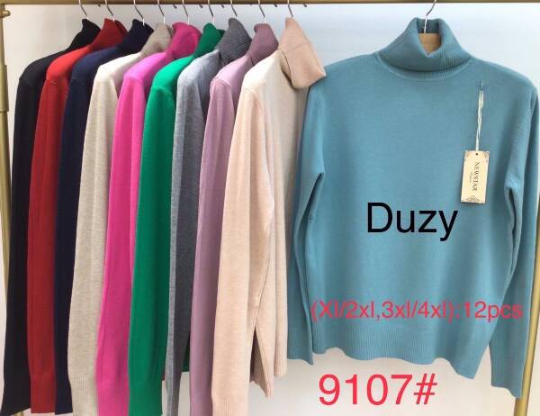  Swetry damska . Roz XL-4XL. Paszka 12szt . Mix Kolor.