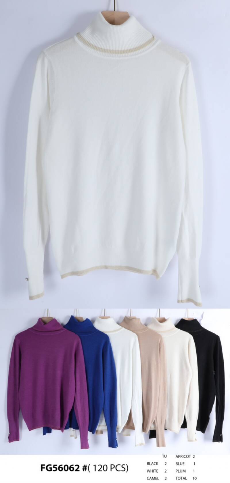  Swetry damska (Francja produkt) Roz Standard Mix kolor, Paszka 10szt