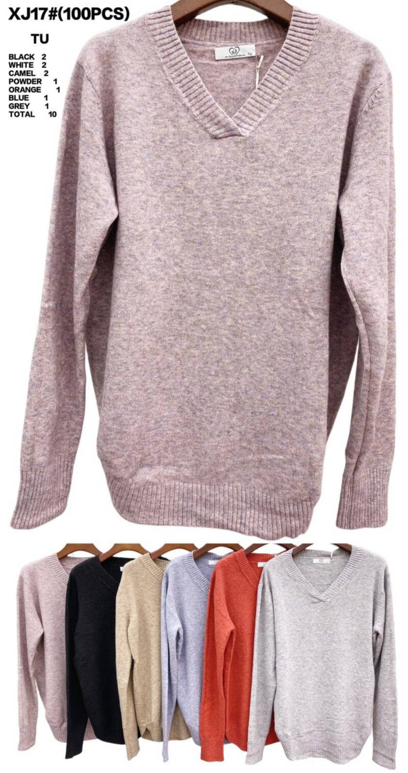 Swetry damskie Roz Standard. Mix kolor Paczka 10szt