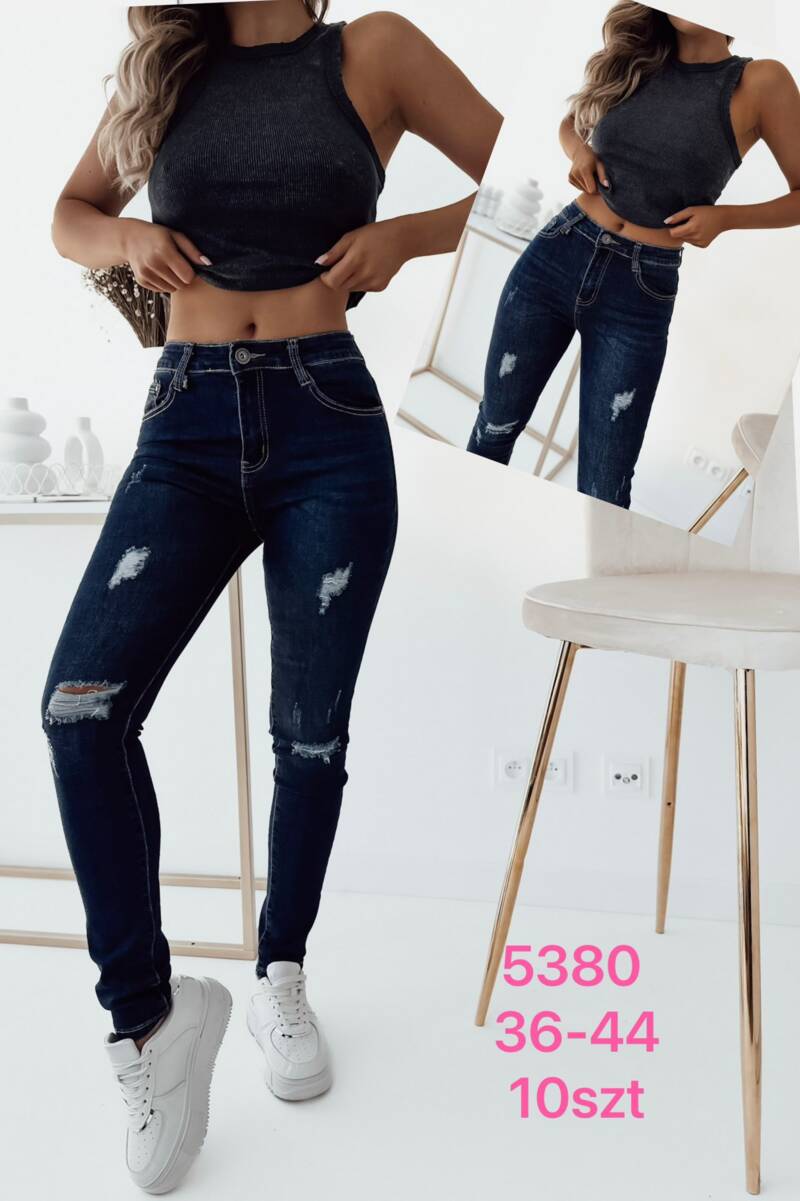 Spodnie  jeansy damska .Roz 36-44. 1 Kolor . Paszka 12szt