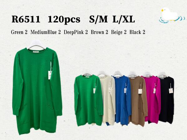 Swetry damskie Roz S/M.L/XL. Mix kolor .Paczka 12szt