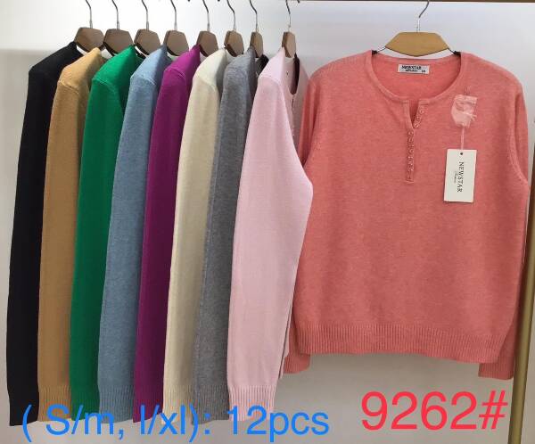  Swetry damska . Roz S/M.L/XL. Paszka 12szt . Mix Kolor.