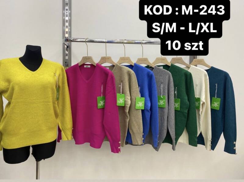 Swetry damskie Roz S/M.L/XL. Mix kolor Paczka 10szt