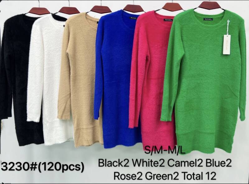 Swetry damskie Roz S/M.L/XL. Mix kolor Paczka 12szt