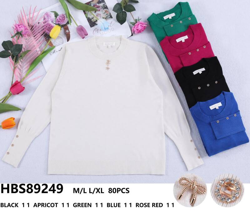 Swetry damska (Francja produkt) Roz M/L-L/XL. Mix kolor, Paszka 10 szt
