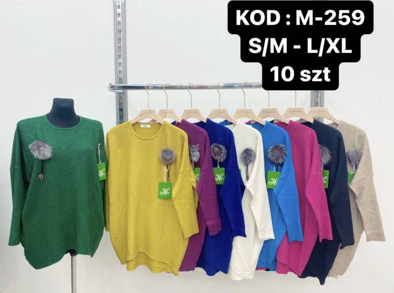 Swetry damskie Roz S/M.L/XL. Mix kolor Paczka 10szt